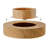 Sharna Pedestal Round Coffee Table, Handcrafted Solid Wood Fluted Design-667217076-664250116