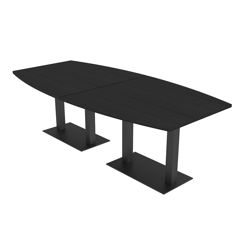 Skutchi Designs, Inc. 8 Person Boat Shape Conference Table with Metal