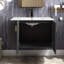 Meuble-lavabo mural en bois massif de 30 po avec tablette de rangement ouverte à gauche-1866277453-1866277454