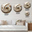 Horloge murale Tender White Whirling Vision - Abstract Spirals-535129464