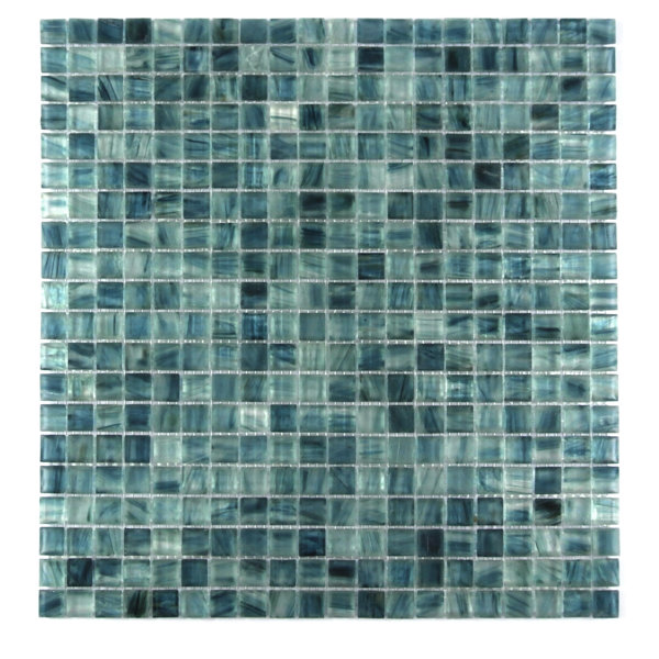 Honey Berries 0.63" x 0.63" Glass Mosaic Tile in Ocean