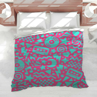 Retro Music Symbols Comforter