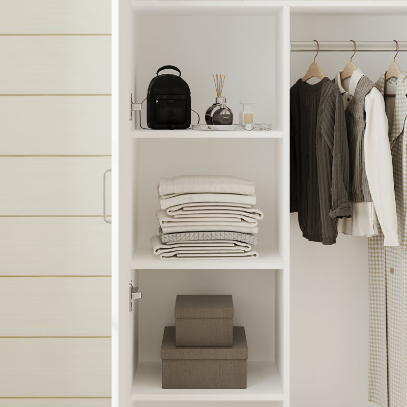 White Wardrobe For Compact Homes