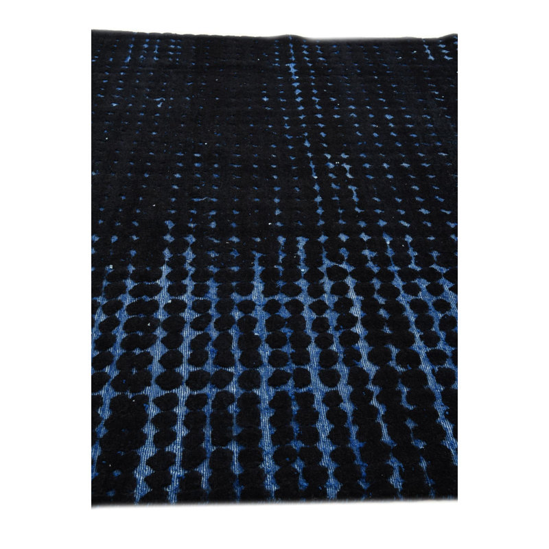 Tapis noir / bleu Iniguez