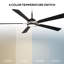 Rotary Smart LED Downrod Ceiling Fan-410415419