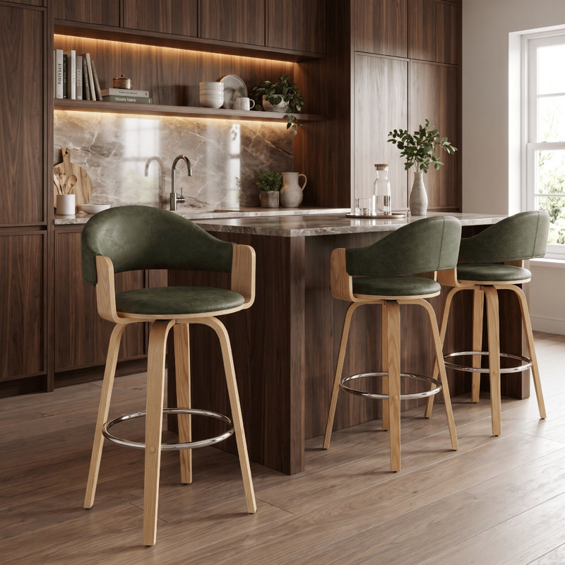 Wessels 40 po Tabouret de bar H, Vert, 40"