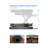  46 in. Beige Height Adjustable Standing Desk Converter with Anti Fatigue Mat Triple Monitor Riser Keyboard Tray-264480306-264480307
