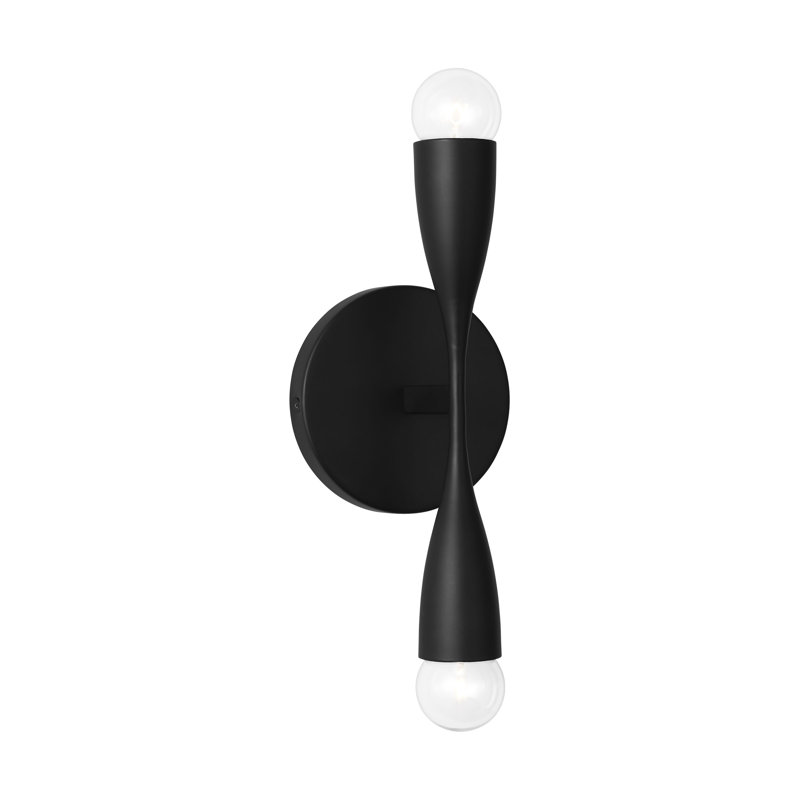 Maya Small Bath from Generation Lighting , Midnight Black, Black