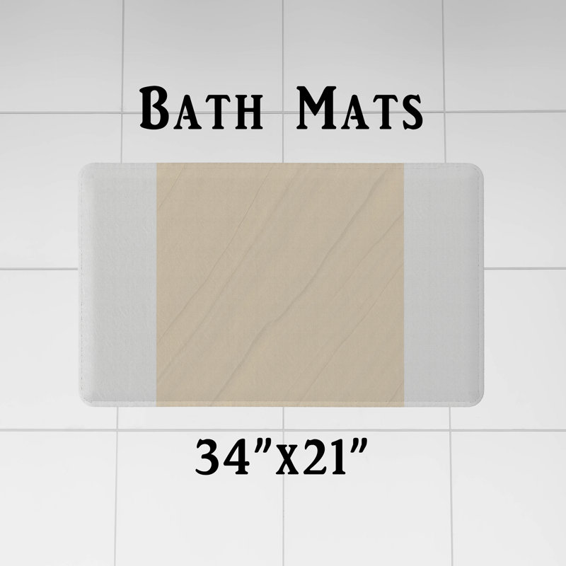 Rideau de douche avec tapis de bain, H 72 po x l 70 po