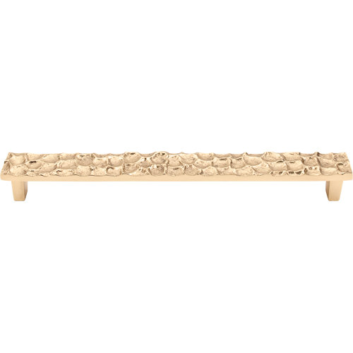 Cobblestone 8 13/16" Center to Center Bar Pull, Brass