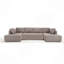 Canapé modulaire de 138,5 po, canapé en forme de U, salon, appartement, canapé rembourré à 6 places, canapé à combinaison libre (tissu maillé), tissu respirant-1593372393