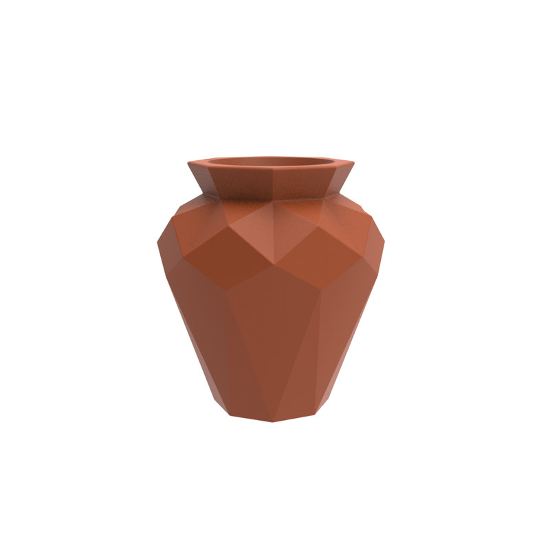 Origami - Hanami Planter, Clay, 31.5" H x 24.25" W x 24.25" D