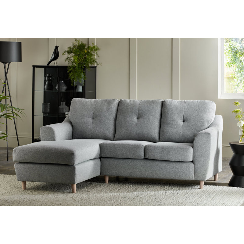 Espitia Corner Chaise, Silver, Left Hand Facing