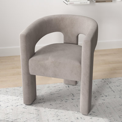 Fauteuil large en velours 24,6 po Jauier