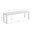 Banc de salle à manger en aluminium Armando-802966221