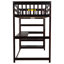 Lit mezzanine avec tablettes de rangement et bureau sous le lit-364992000-364992005