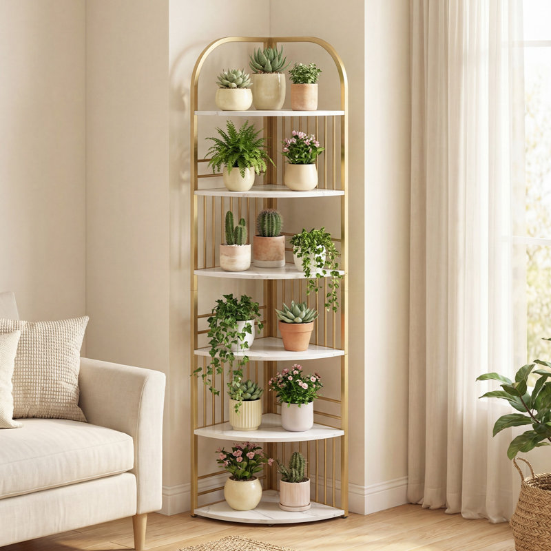 181.5cm H x 42cm W Metal Bookcase, White