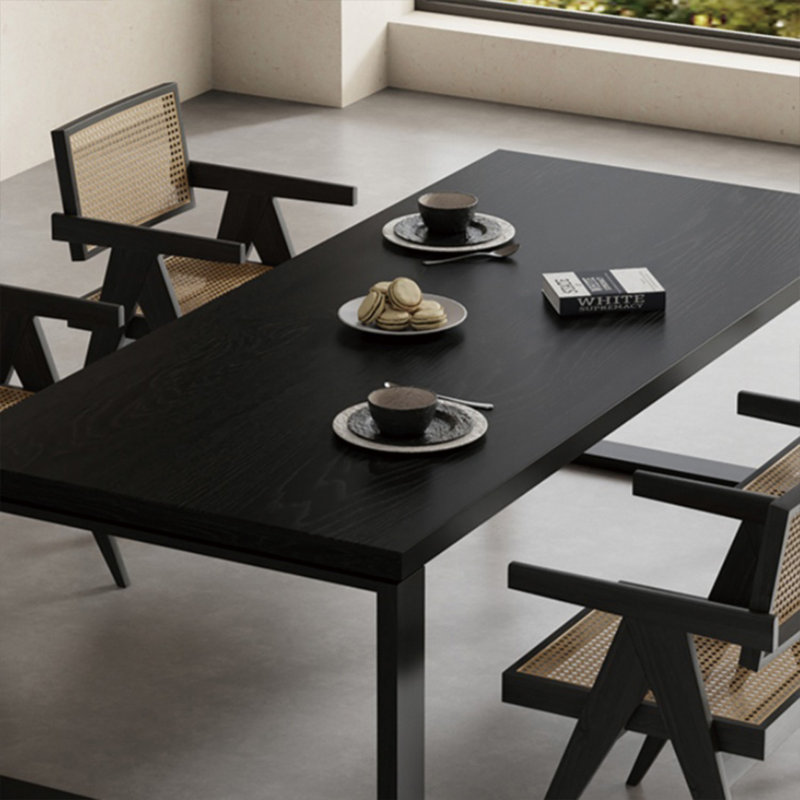 Multi-functional solid wood large board table set, 29.52"H x 78.74"L x 31.49"W