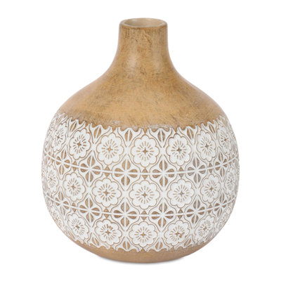 Vase décoratif à motif en relief