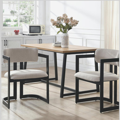 Ensemble de 2 chaises de salle à manger rembourrées