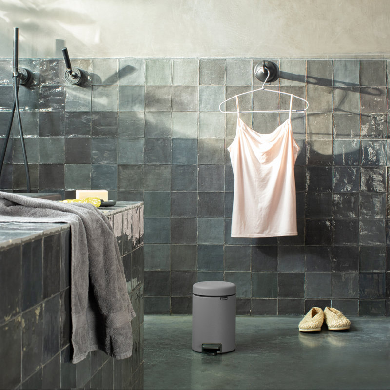 Brabantia NewIcon Soft Closing 3 Litre Pedal Bin, Grey