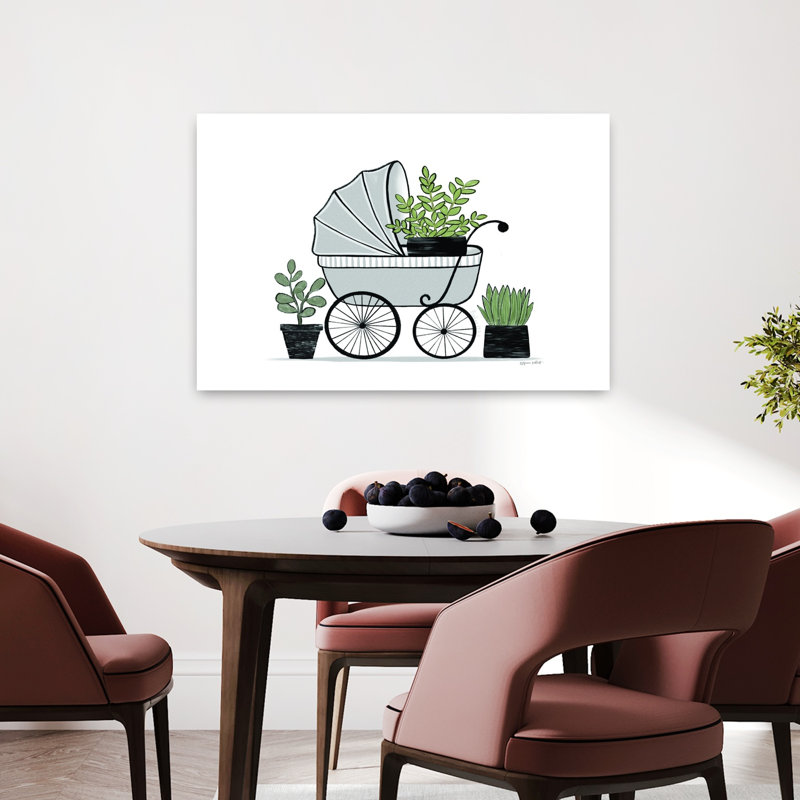 Baby's Carriage Art, 24" H x 36" W