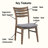 Upholstered Solid Wood Ladder-Back Dining Chair-886749364