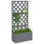 Laquaya Wood Raised Garden Bed with Trellis-1531872557