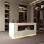 Armoire à bijoux et rangement de 39,37 po style italien de luxe blanc