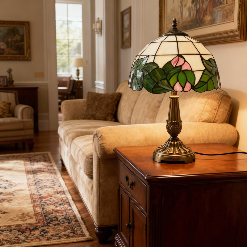 Bloomsbury Market Tiffany Table Lamp - Thumbnail 3