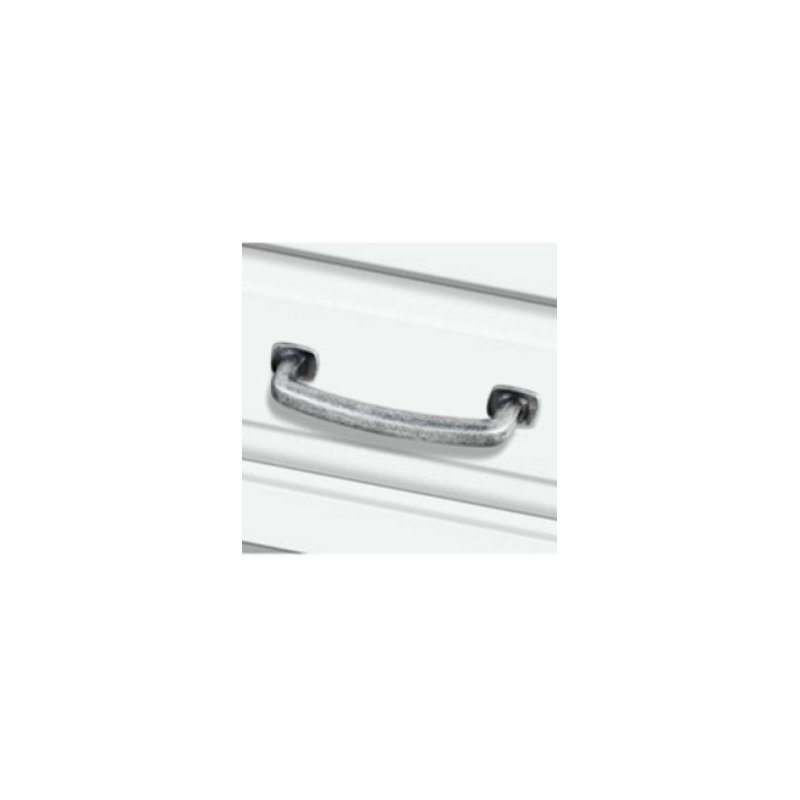 Belcastel I Bar Pull, Distressed Antique Silver, 5 1/16"