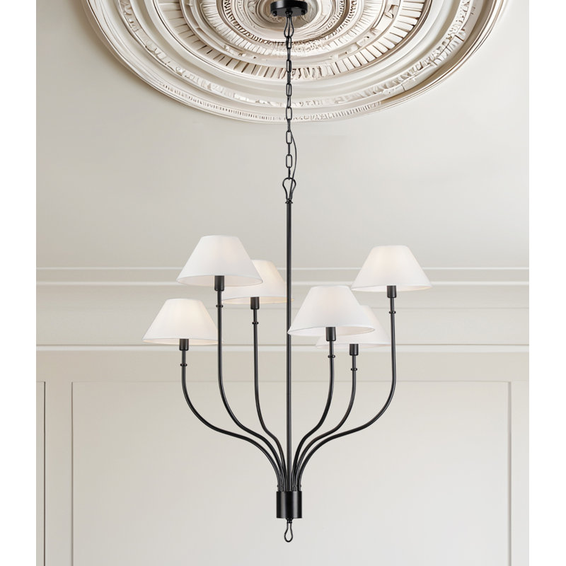 Grand lustre 6 lumières Griffin, Black