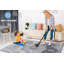 Tapis tissé à la machine Naar Payas, crème / bleu / médaillon-250226154