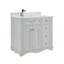 36" Solid Wood Sink Vanity  With 1' Artificial Stone Top-1410987402