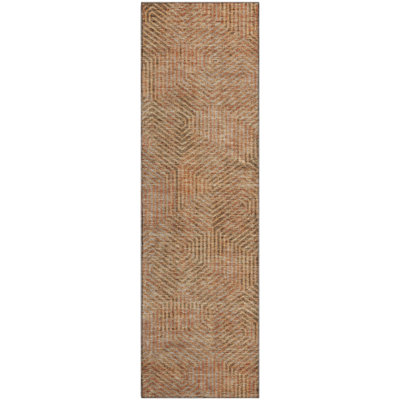 Premium Machine Washable Prisco Copper Rug