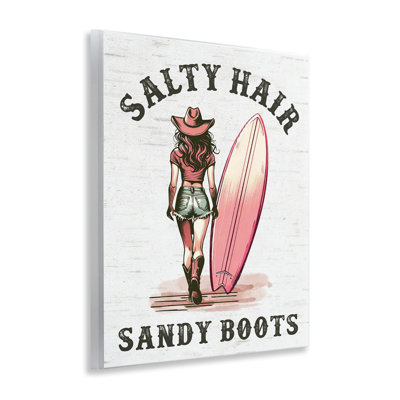  Art mural sur plaque Salty Hair & Sandy