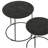 Matte Black 2-Piece Nesting Table