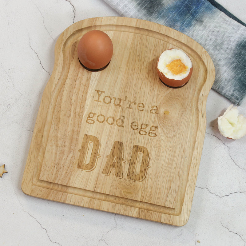 East Urban Home Jeya Wood Egg Cup, Yes
