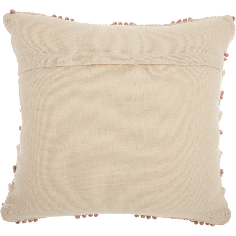  Housse de coussin carré et insert, Rosé