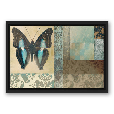Buttefly Spa Collage, impression sur toile encadrée