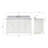 Macnair 55'' Single Bathroom Vanity with Carrara Marble Top-85363973