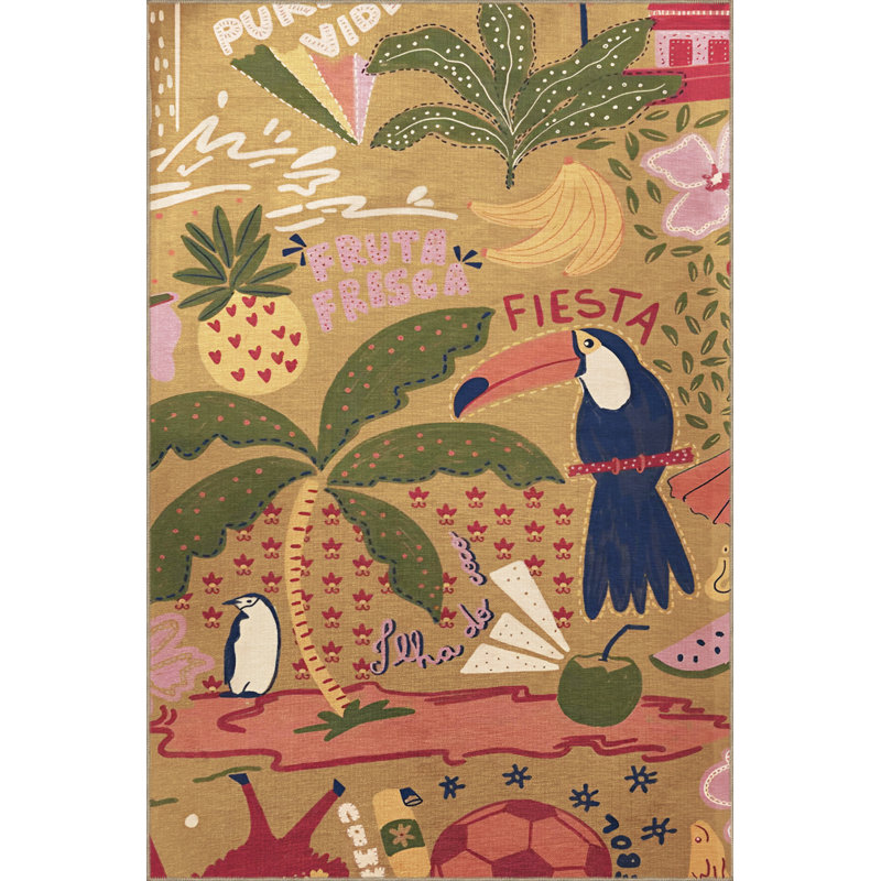 Tapis intérieur / extérieur Alivio, Rectangle 5 pi x 6 pi 6 po
