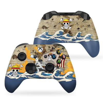 Manette sans fil One Peice personnalisée compatible avec X-Box One / X-Box Series X / S de DreamController | Fièrement personnalisé aux États-Unis avec une impression permanente HYDRO-DIP (PAS JUSTE UNE PEAU) (MODEDED)