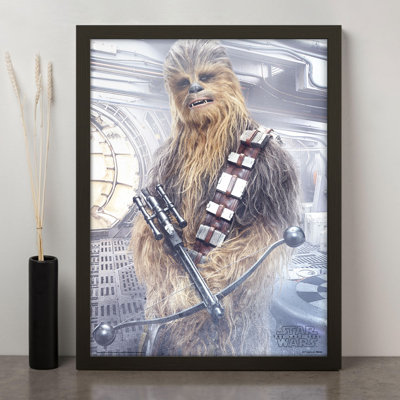 Star Wars the Last Jedi Chewbacca Bowcaster - Picture Frame Memorabilia