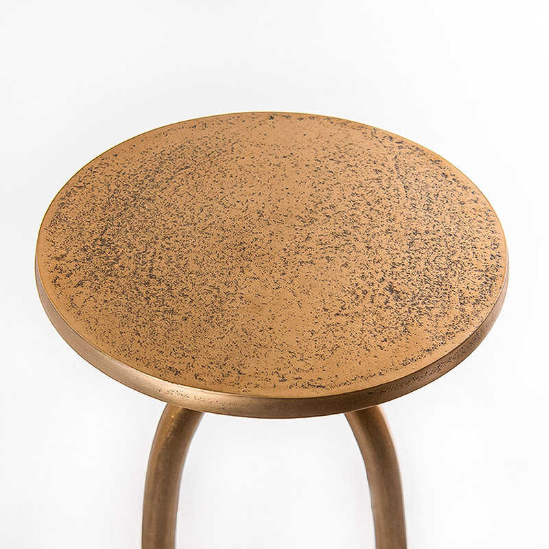 Table d'appoint ronde Couchman Gwen, Laiton