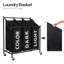 Fabric Rolling Laundry Sorter with Handles