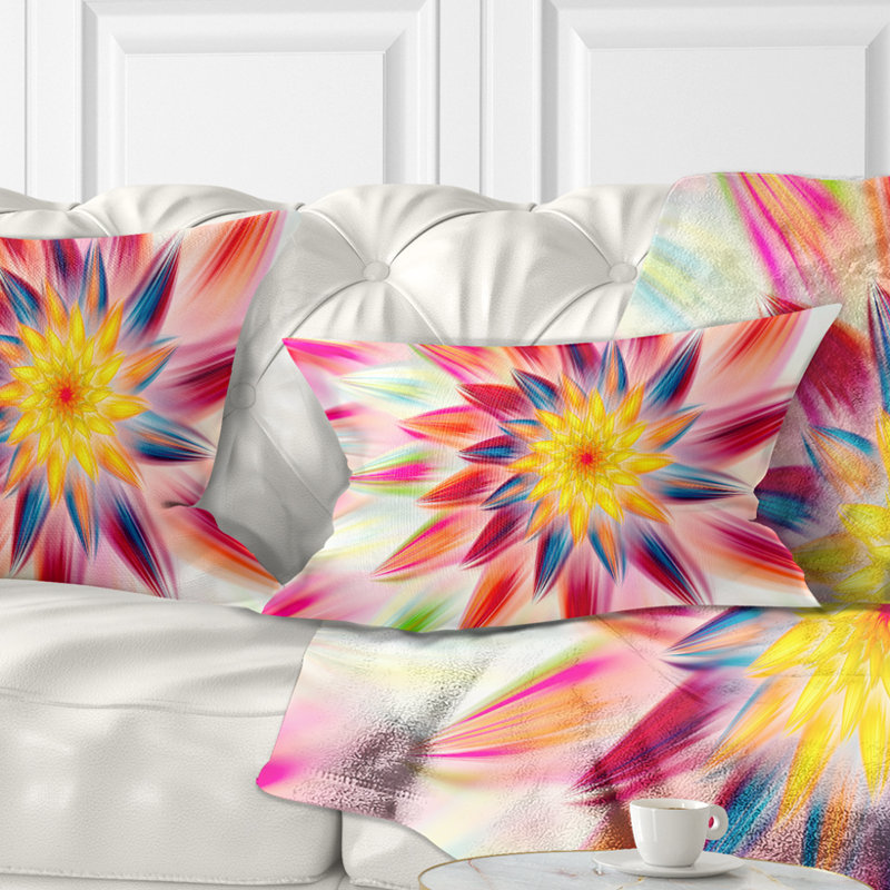 Coussin lombaire à fleurs florales danse