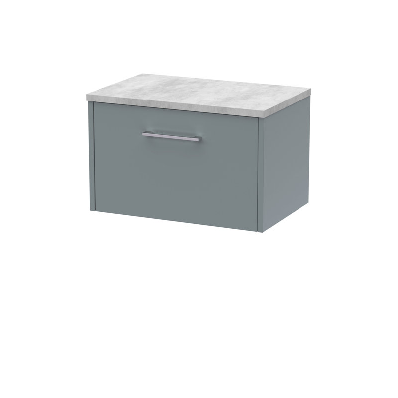Juno 60cm Single Bathroom Vanity Base Only, Coastal Grey
