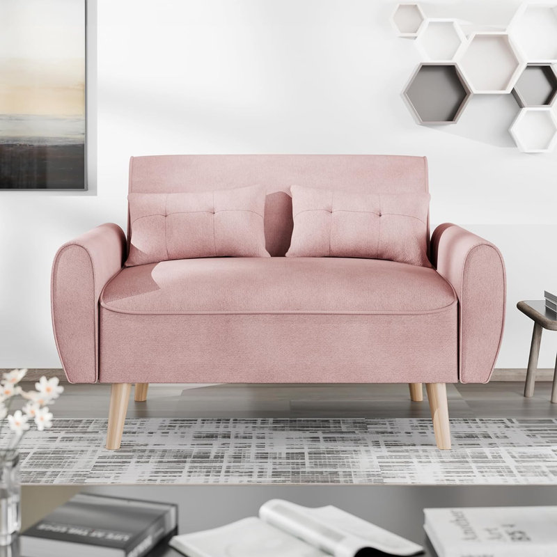 Bergthold Upholstered Armchair, Pink