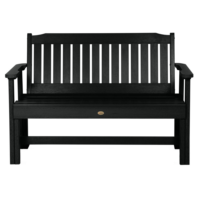 Lunz Outdoor Bench, Black